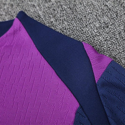 25/26 FC Barcelona Training Purple/Blue Kids Size Tracksuit from FootballPrestige.com - Premium Football Kits
