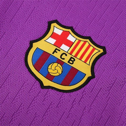 25/26 FC Barcelona Training Purple/Blue Kids Size Tracksuit from FootballPrestige.com - Premium Football Kits
