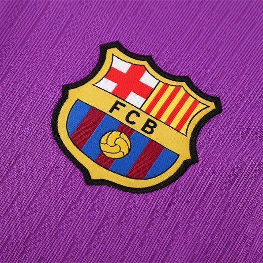 25/26 FC Barcelona Training Purple/Blue Tracksuit from FootballPrestige.com - Premium Football Kits