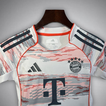 25/26 FC Bayern Away Kids Size Kit from FootballPrestige.com - Premium Football Kits