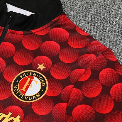 25/26 Feyenoord Pre - Match Home Kids Size Tracksuit from FootballPrestige.com - Premium Football Kits