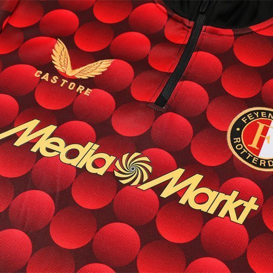 25/26 Feyenoord Pre - Match Home Kids Size Tracksuit from FootballPrestige.com - Premium Football Kits