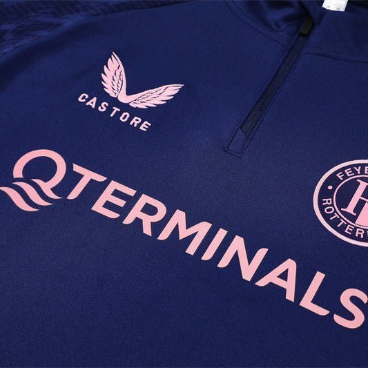 25/26 Feyenoord Training Blue Kids Size Tracksuit from FootballPrestige.com - Premium Football Kits