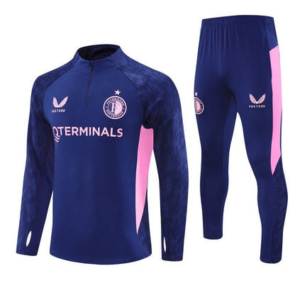 25/26 Feyenoord Training Blue Tracksuit from FootballPrestige.com - Premium Football Kits