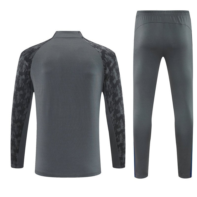 25/26 Feyenoord Training Grey Kids Size Tracksuit from FootballPrestige.com - Premium Football Kits