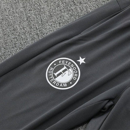 25/26 Feyenoord Training Grey Kids Size Tracksuit from FootballPrestige.com - Premium Football Kits