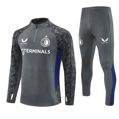 25/26 Feyenoord Training Grey Tracksuit from FootballPrestige.com - Premium Football Kits
