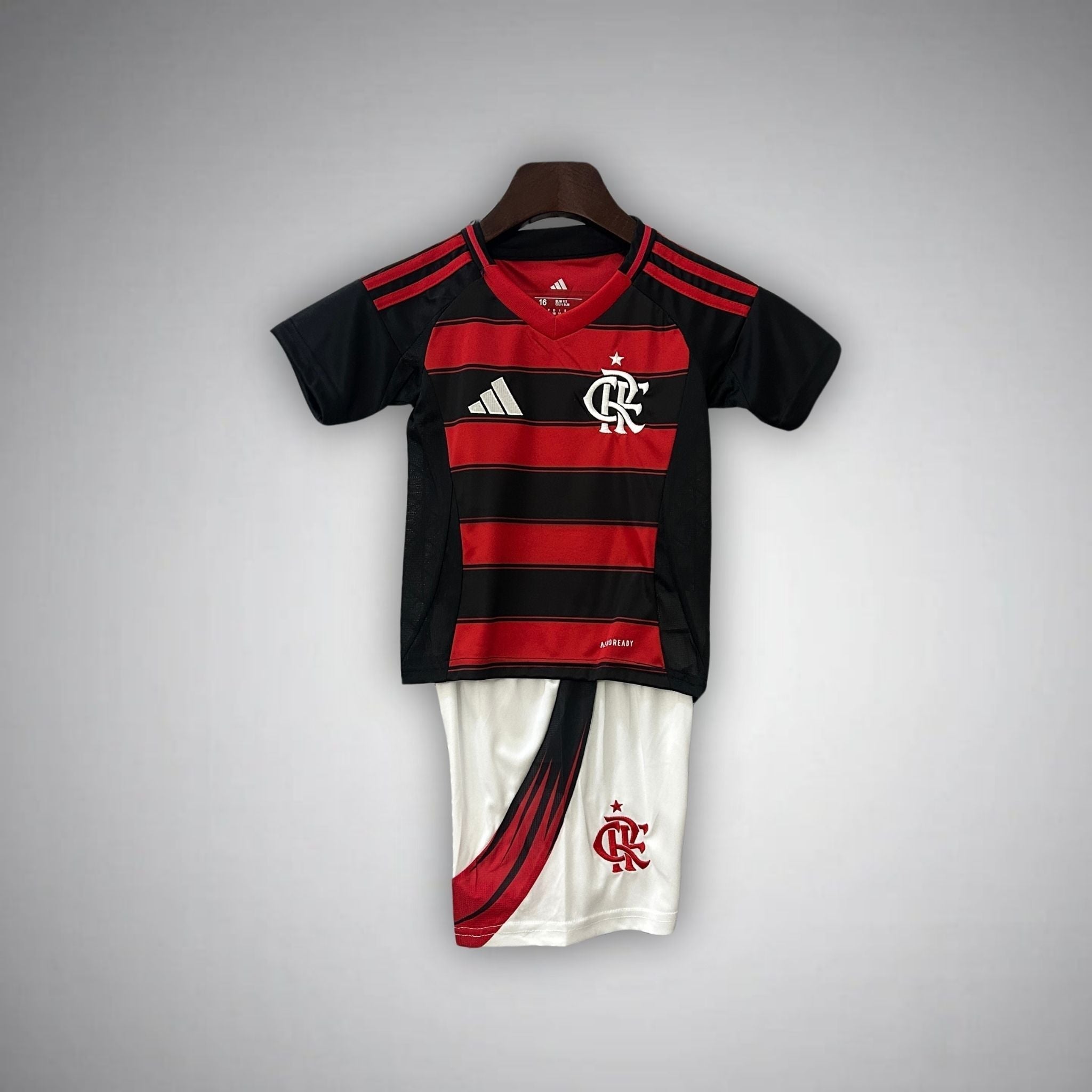 25/26 Flamengo Home Kids Size Kit from FootballPrestige.club - Premium Football Kits