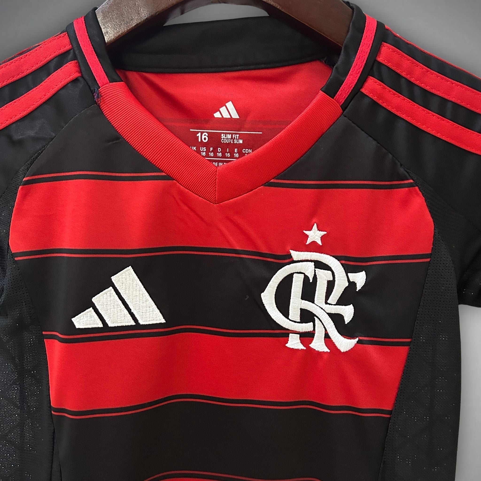 25/26 Flamengo Home Kids Size Kit from FootballPrestige.club - Premium Football Kits