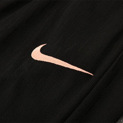 25/26 France Training Black/Light Pink Tracksuit from FootballPrestige.com - Premium Football Kits