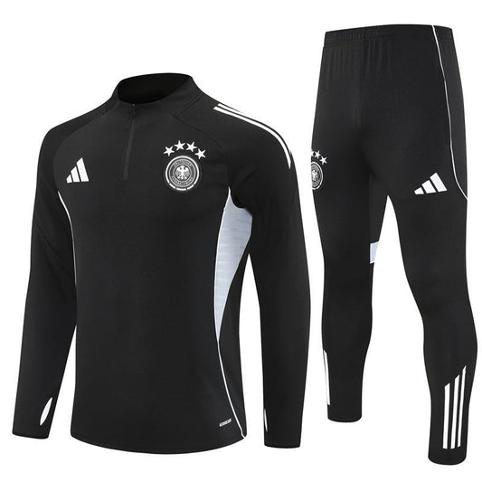 25/26 Germany Training Black Kids Size Tracksuit from FootballPrestige.com - Premium Football Kits