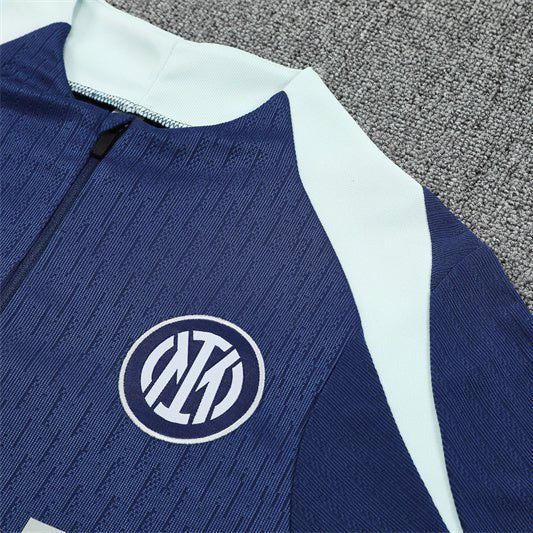 25/26 Inter Milan Blue Kids Size Tracksuit from FootballPrestige.com - Premium Football Kits