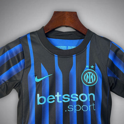 25/26 Inter Milan Home Kids Size Kit from FootballPrestige.com - Premium Football Kits
