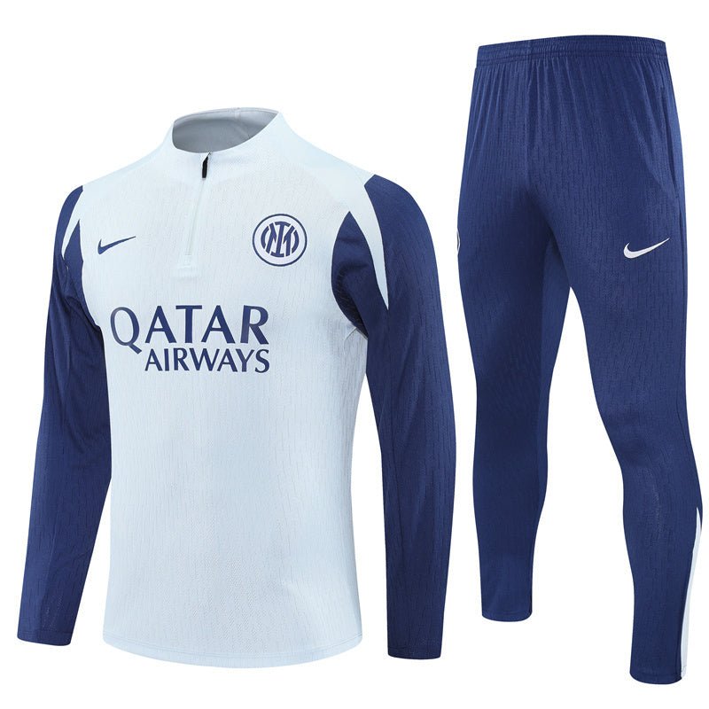 25/26 Inter Milan White Tracksuit from FootballPrestige.com - Premium Football Kits