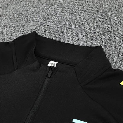 25/26 Juventus Training Black Kids Size Tracksuit from FootballPrestige.com - Premium Football Kits