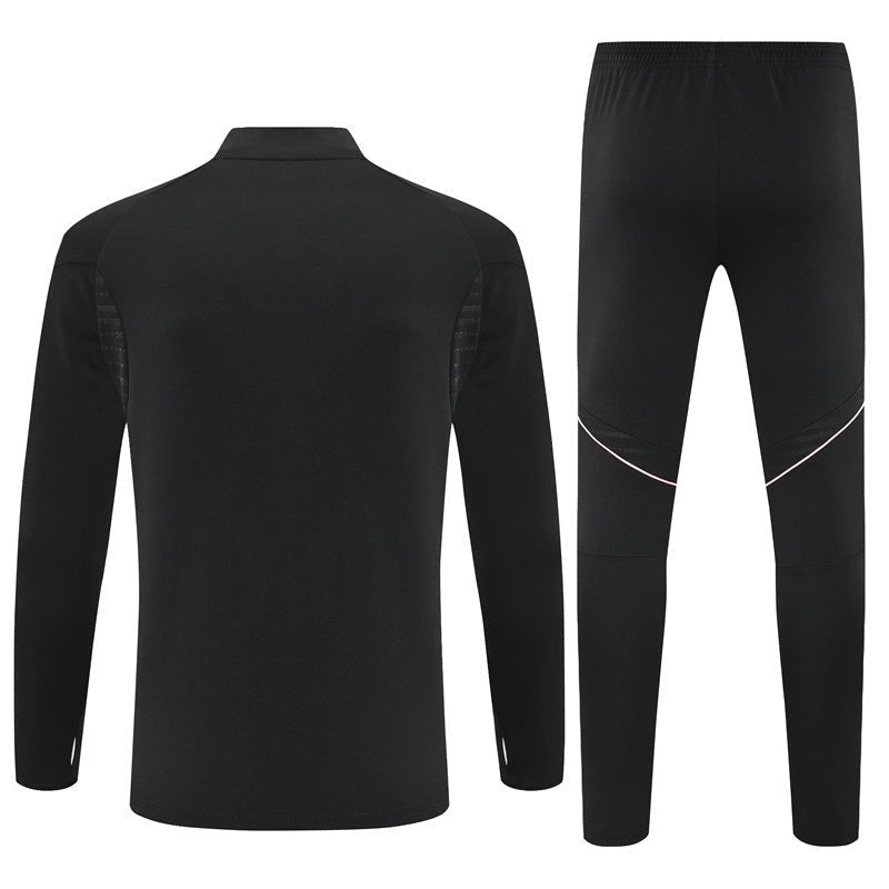 25/26 Juventus Training Black Tracksuit from FootballPrestige.com - Premium Football Kits
