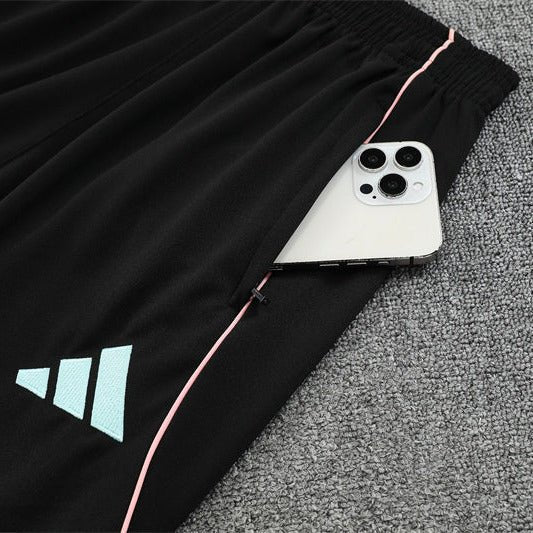 25/26 Juventus Training Black Tracksuit from FootballPrestige.com - Premium Football Kits