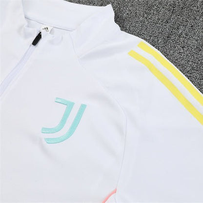 25/26 Juventus Training White Tracksuit from FootballPrestige.com - Premium Football Kits