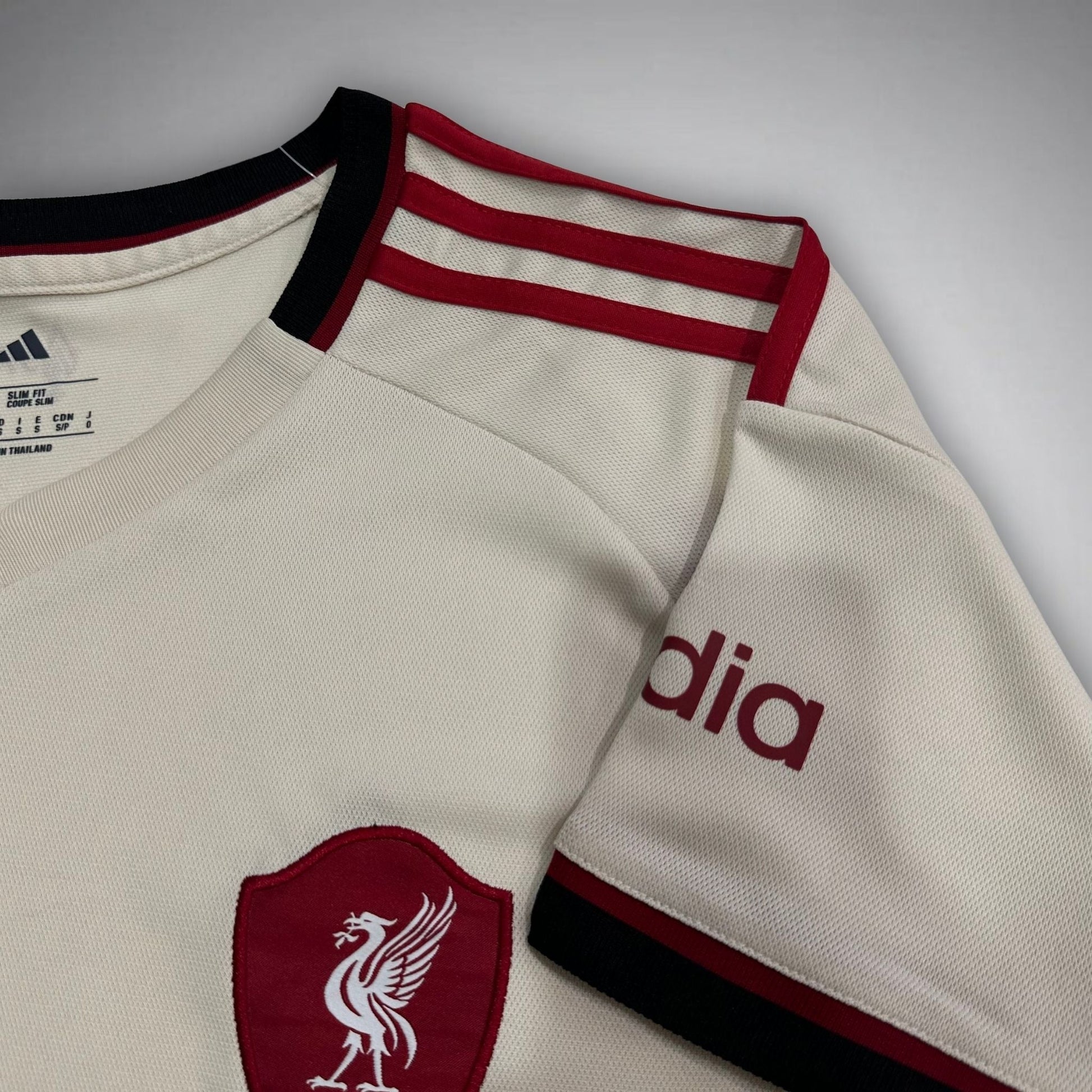 25/26 Liverpool Away Kit from FootballPrestige.com - Premium Football Kits