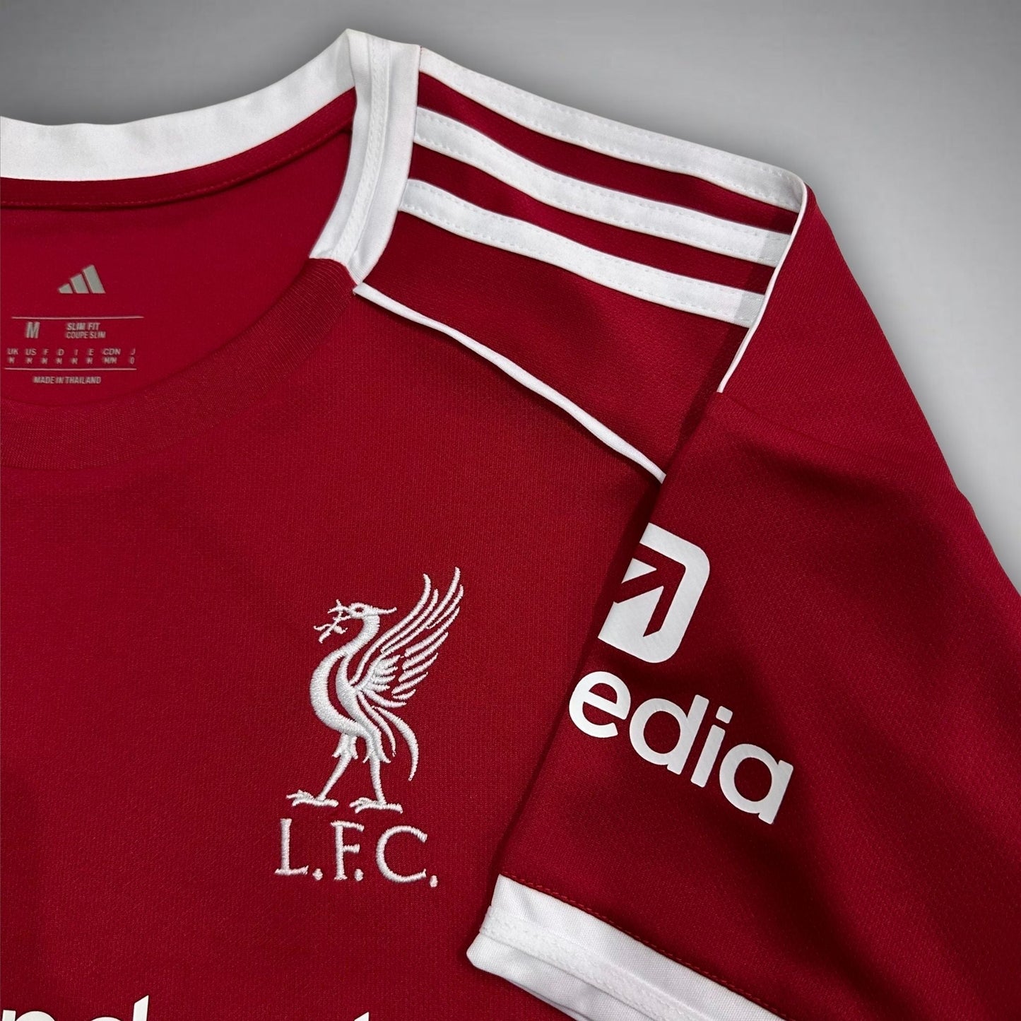 25/26 Liverpool Home Kit from FootballPrestige.com - Premium Football Kits