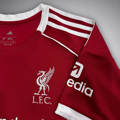 25/26 Liverpool Home Kit from FootballPrestige.com - Premium Football Kits