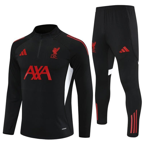 25/26 Liverpool Training Black Kids Size Tracksuit from FootballPrestige.com - Premium Football Kits