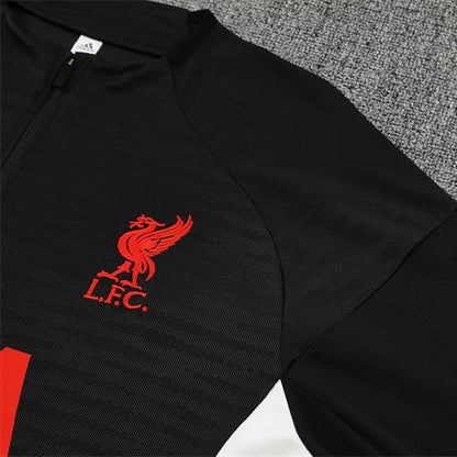 25/26 Liverpool Training Black Kids Size Tracksuit from FootballPrestige.com - Premium Football Kits
