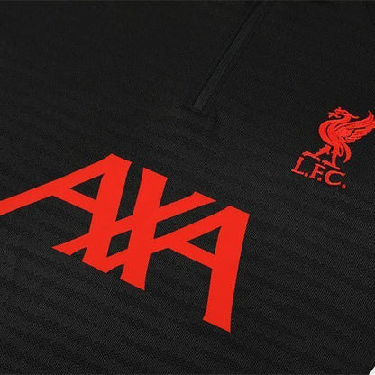 25/26 Liverpool Training Black Kids Size Tracksuit from FootballPrestige.com - Premium Football Kits