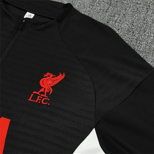 25/26 Liverpool Training Black Tracksuit from FootballPrestige.com - Premium Football Kits