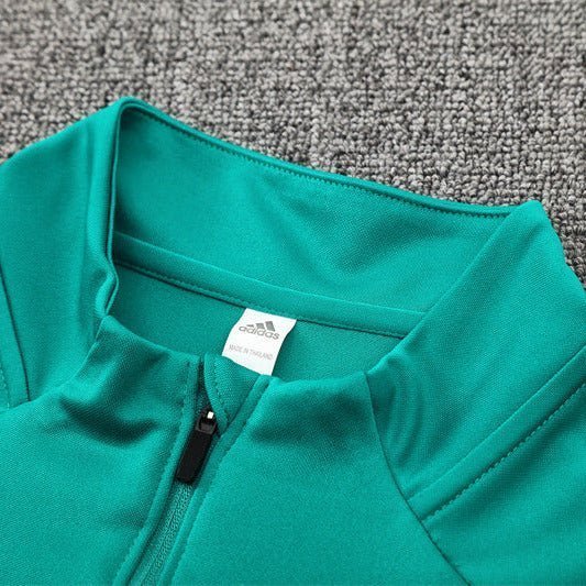 25/26 Liverpool Training Green Kids Size Tracksuit from FootballPrestige.com - Premium Football Kits