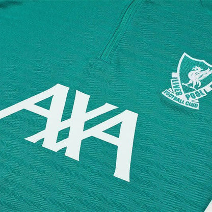 25/26 Liverpool Training Green Kids Size Tracksuit from FootballPrestige.com - Premium Football Kits