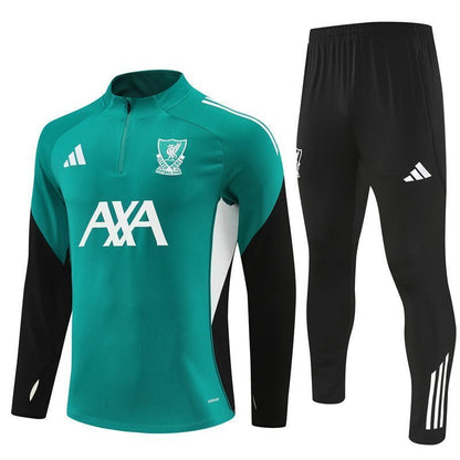 25/26 Liverpool Training Green Tracksuit from FootballPrestige.com - Premium Football Kits