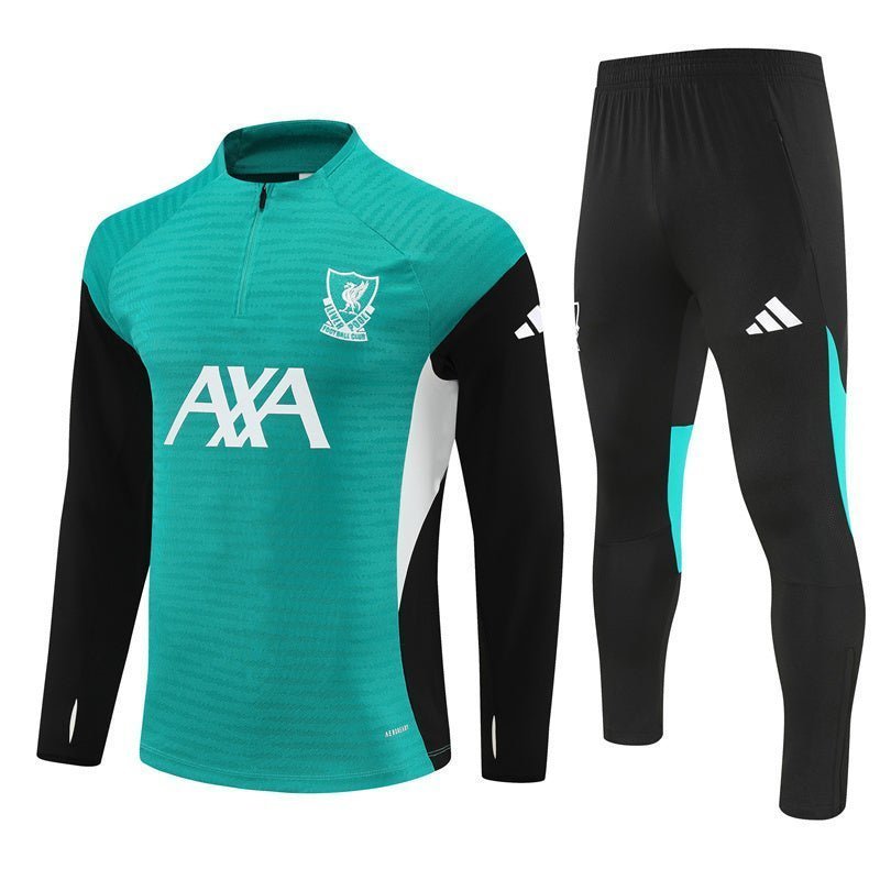 25/26 Liverpool Training Green Tracksuit from FootballPrestige.com - Premium Football Kits