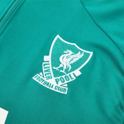 25/26 Liverpool Training Green Tracksuit from FootballPrestige.com - Premium Football Kits