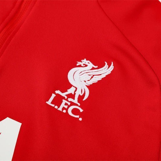 25/26 Liverpool Training Red Kids Size Tracksuit from FootballPrestige.com - Premium Football Kits