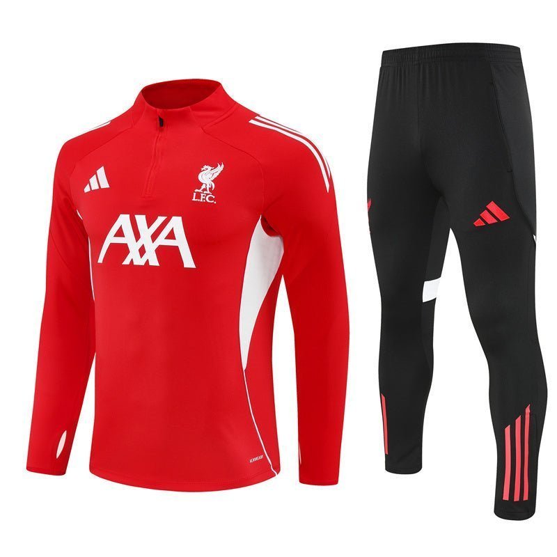 25/26 Liverpool Training Red Tracksuit from FootballPrestige.com - Premium Football Kits