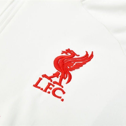 25/26 Liverpool Training White Tracksuit from FootballPrestige.com - Premium Football Kits