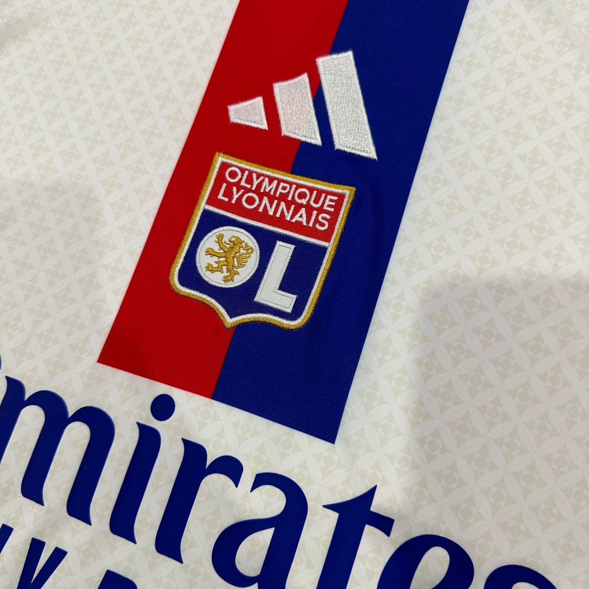 25/26 Lyon Home Kit from FootballPrestige.com - Premium Football Kits