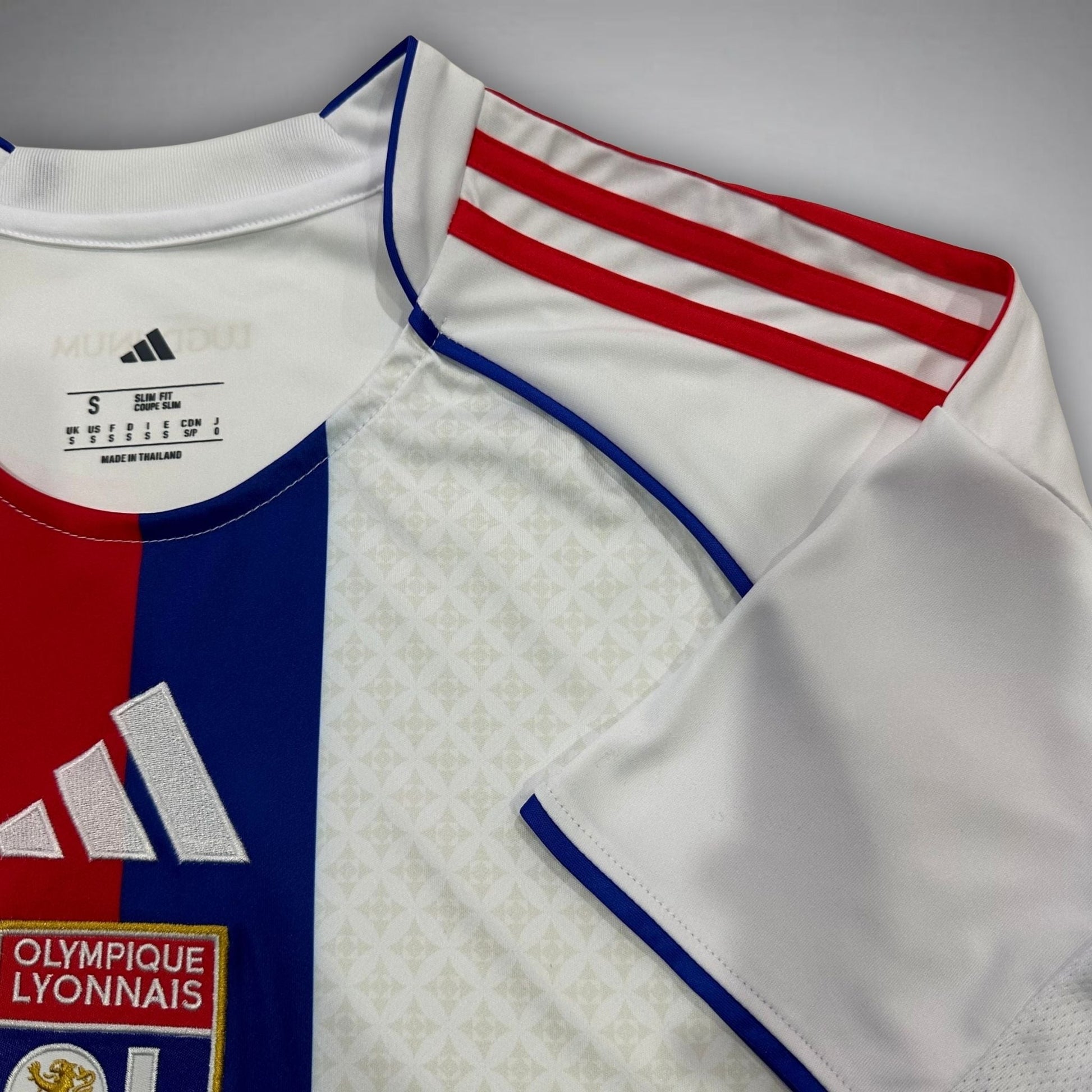 25/26 Lyon Home Kit from FootballPrestige.com - Premium Football Kits