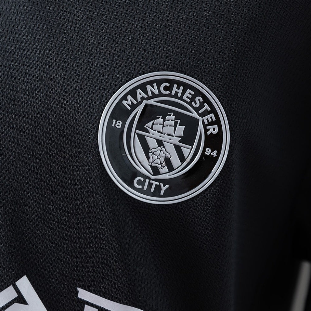 25/26 Manchester City Away Kids Size Kit from FootballPrestige.com - Premium Football Kits