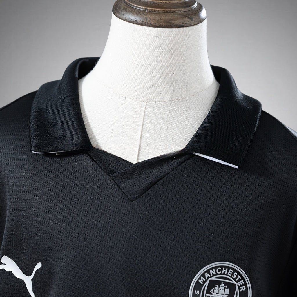 25/26 Manchester City Away Kids Size Kit from FootballPrestige.club - Premium Football Kits