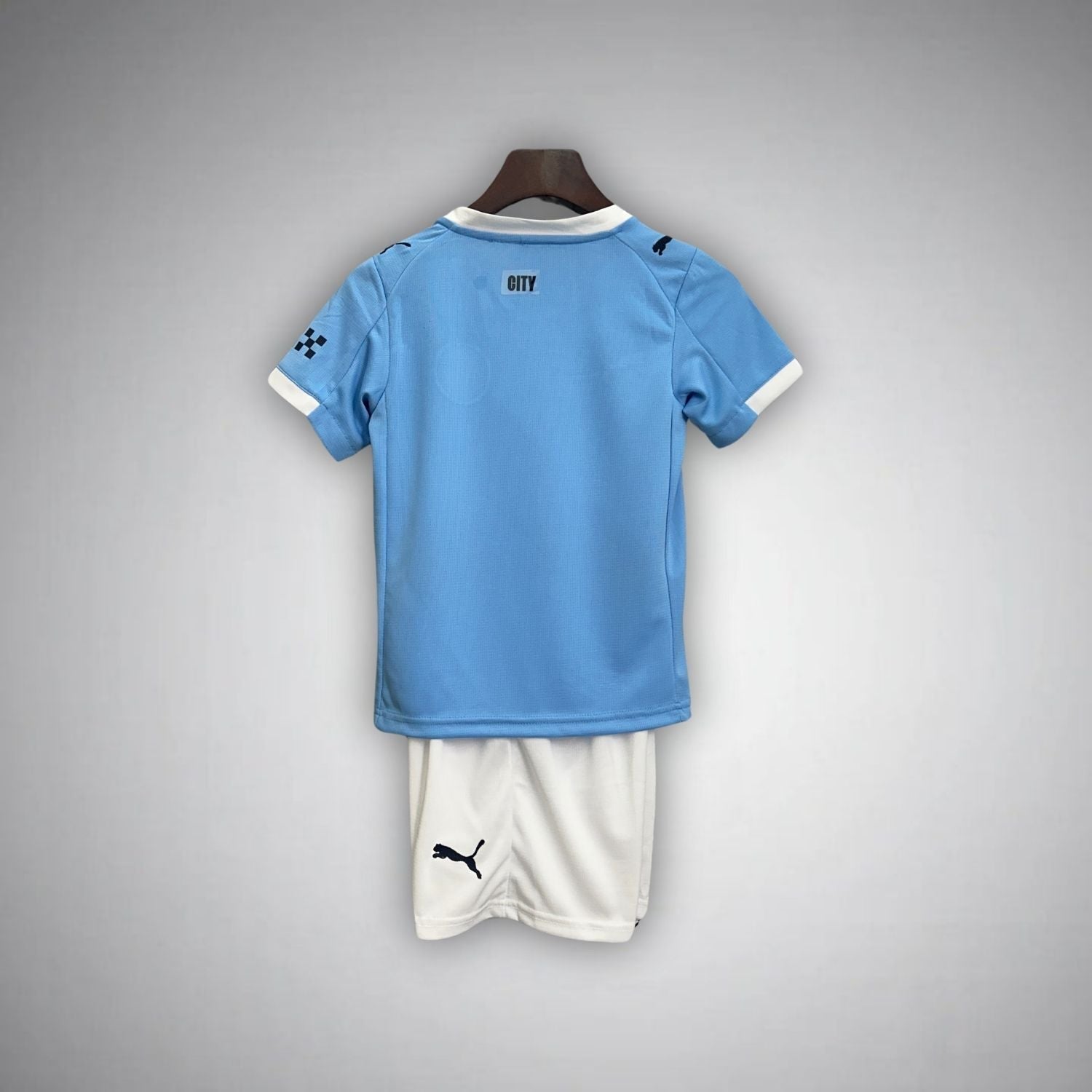 25/26 Manchester City Home Kids Size Kit from FootballPrestige.com - Premium Football Kits