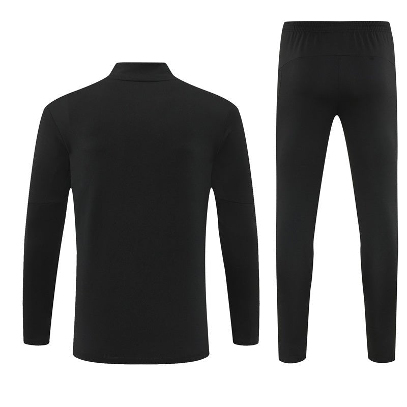 25/26 Manchester City x Asahi Black Kids Size Tracksuit from FootballPrestige.com - Premium Football Kits