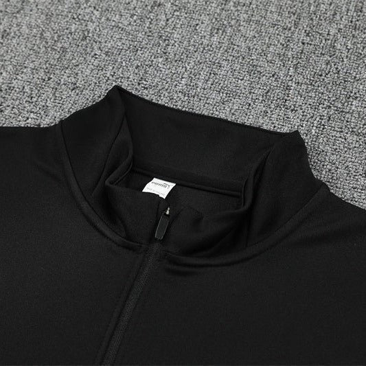 25/26 Manchester City x Asahi Black Kids Size Tracksuit from FootballPrestige.com - Premium Football Kits