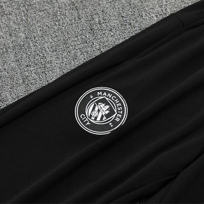 25/26 Manchester City x Asahi Black Tracksuit from FootballPrestige.com - Premium Football Kits