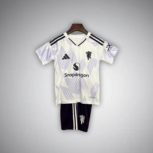 25/26 Manchester United Away Kids Size Kit - Premium Quality Kits at FootballPrestige.store