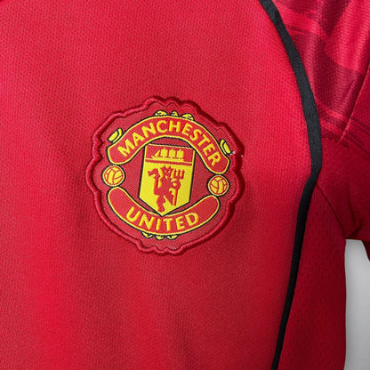 25/26 Manchester United Home Kids Size Kit - Premium Quality Kits at FootballPrestige.store