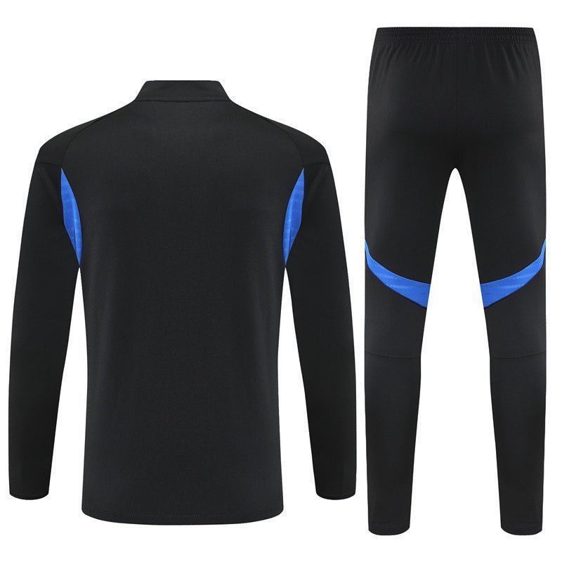 25/26 Manchester United Training Black Kids Size Tracksuit - Premium Quality Kits at FootballPrestige.store