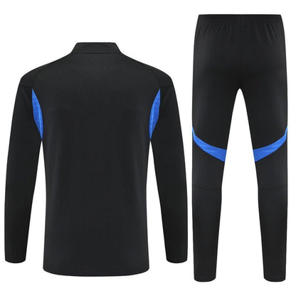 25/26 Manchester United Training Black Kids Size Tracksuit - Premium Quality Kits at FootballPrestige.store