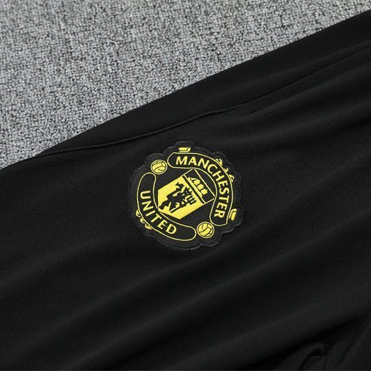25/26 Manchester United Training Black Tracksuit - Premium Quality Kits at FootballPrestige.store